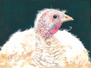 Happy Thanksgiving 2015 © Cheryl L Miller 12" X 16" Watercolor With Rice Paper